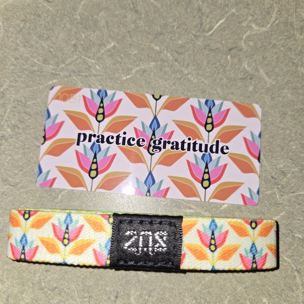 Pink and Orange Geometric  Zox Wristband